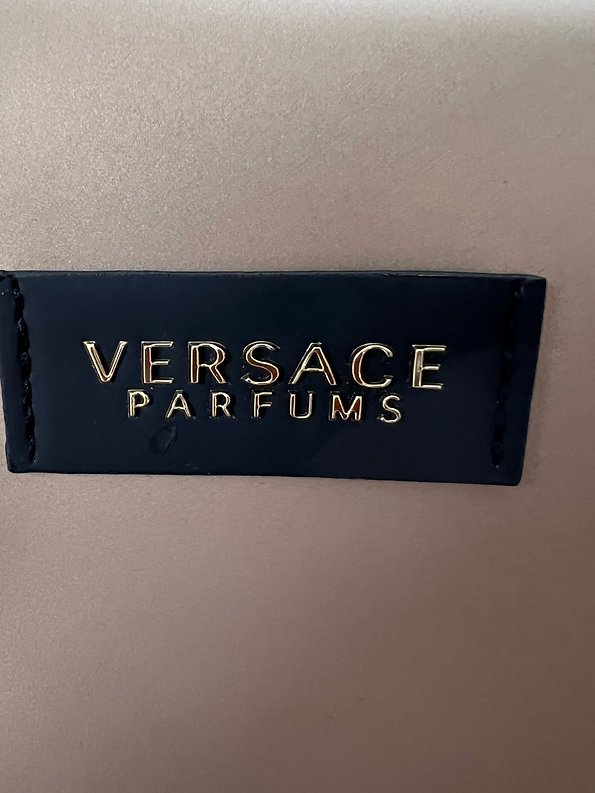 Versace Parfums Gold Womens Clutch Shoulder Crossbody Handbag