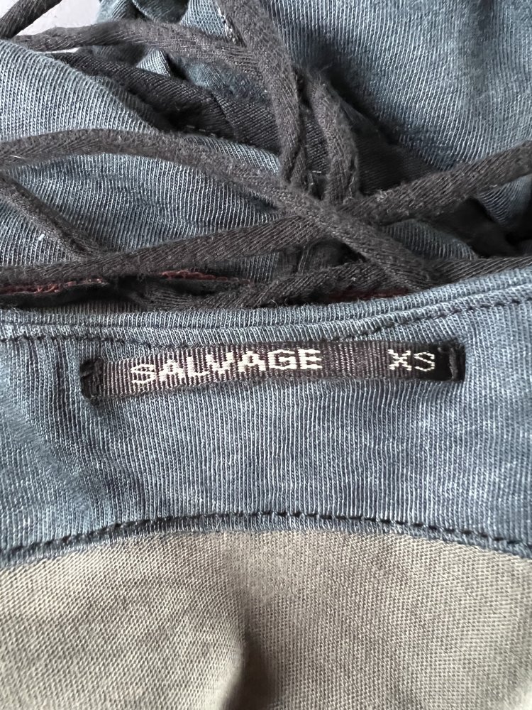 Salvage brand sleeveless top with rhinestones