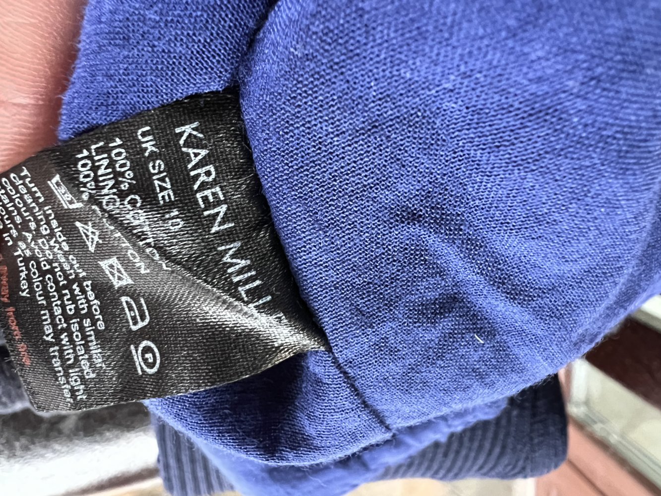 Karen Millen Cotton Broderie Button Volume Sleeves Top