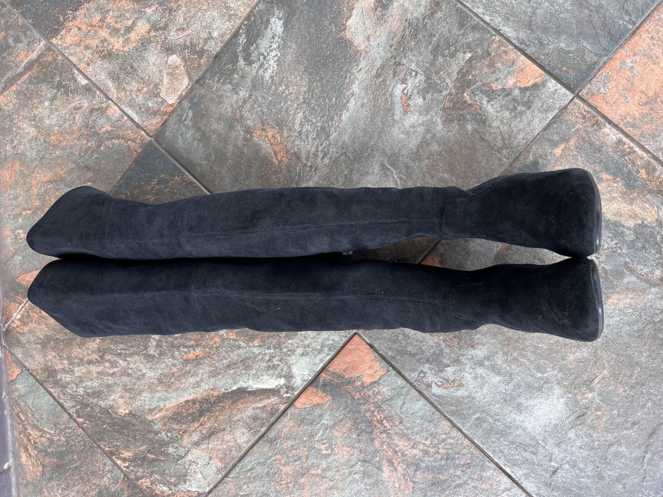 Over-the-knee leather suede leather boots