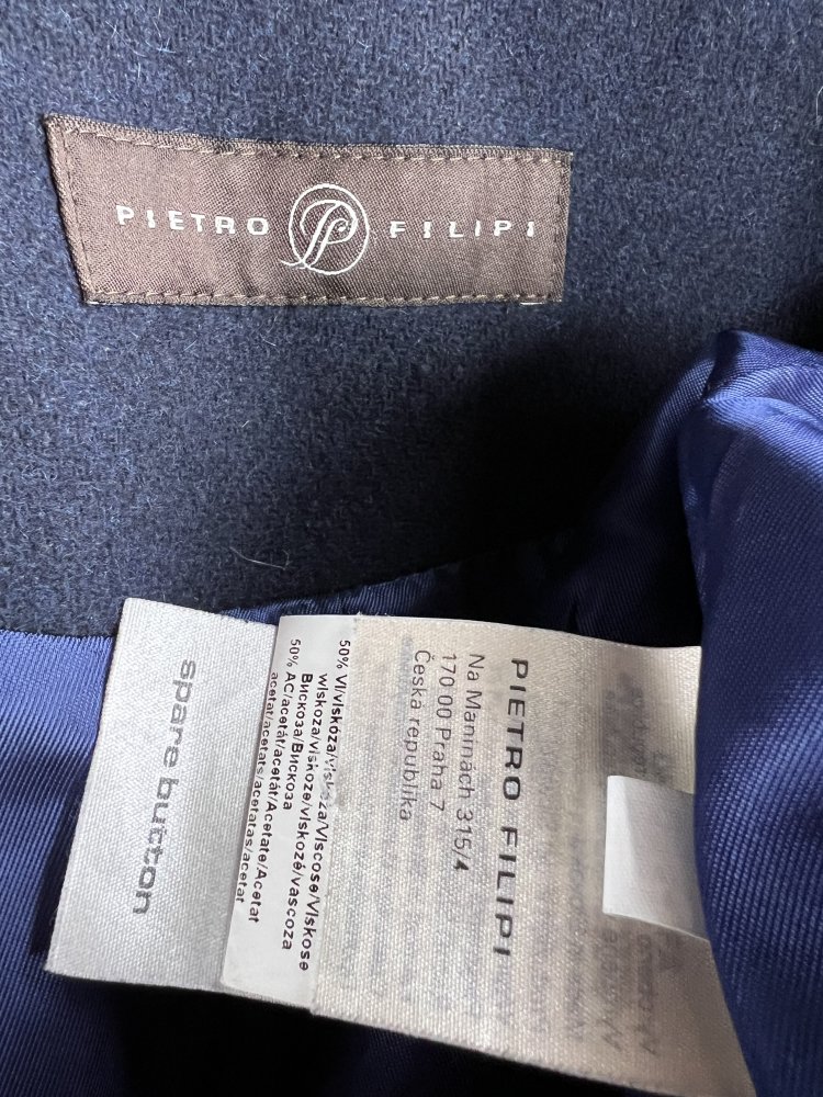 Pietro Filipi blue coat wool coat