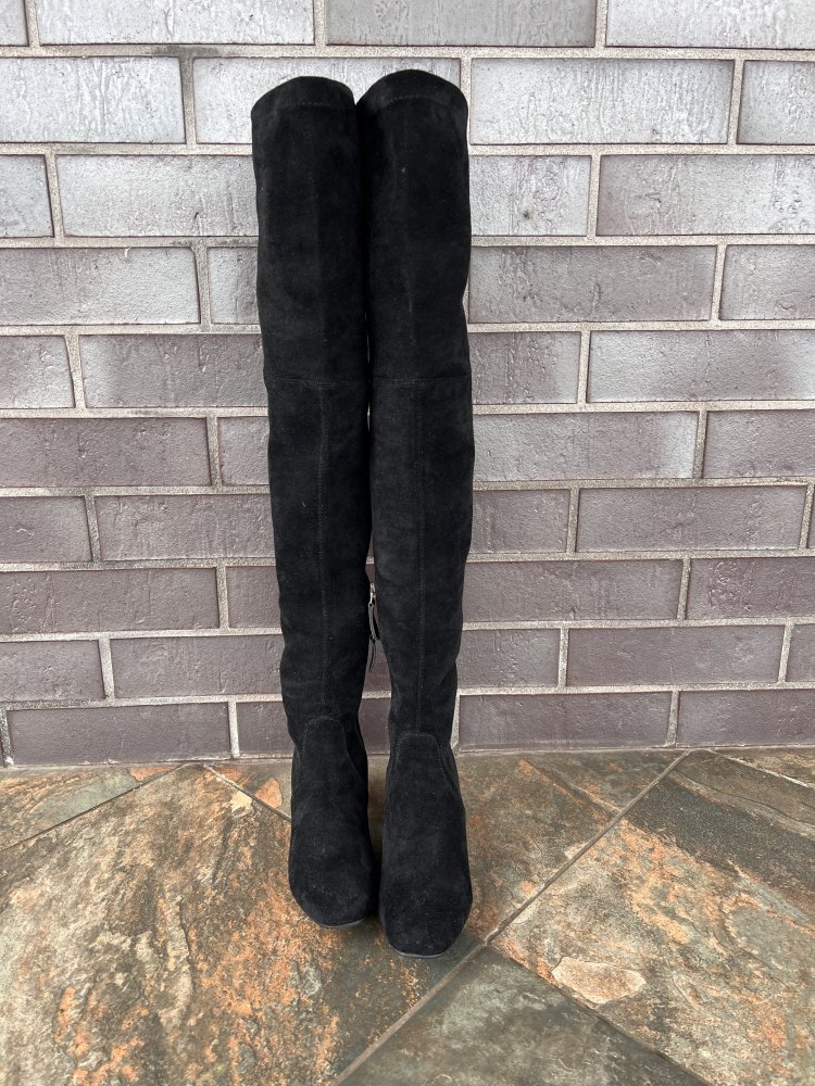 Over-the-knee leather suede leather boots