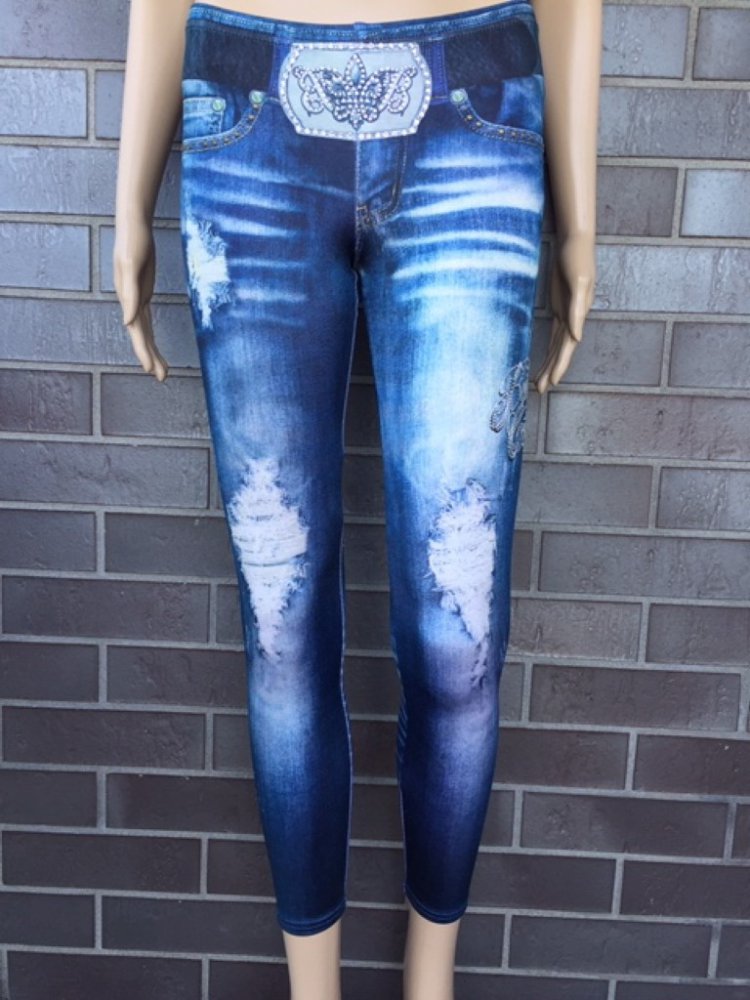 Leggings with real svarowski