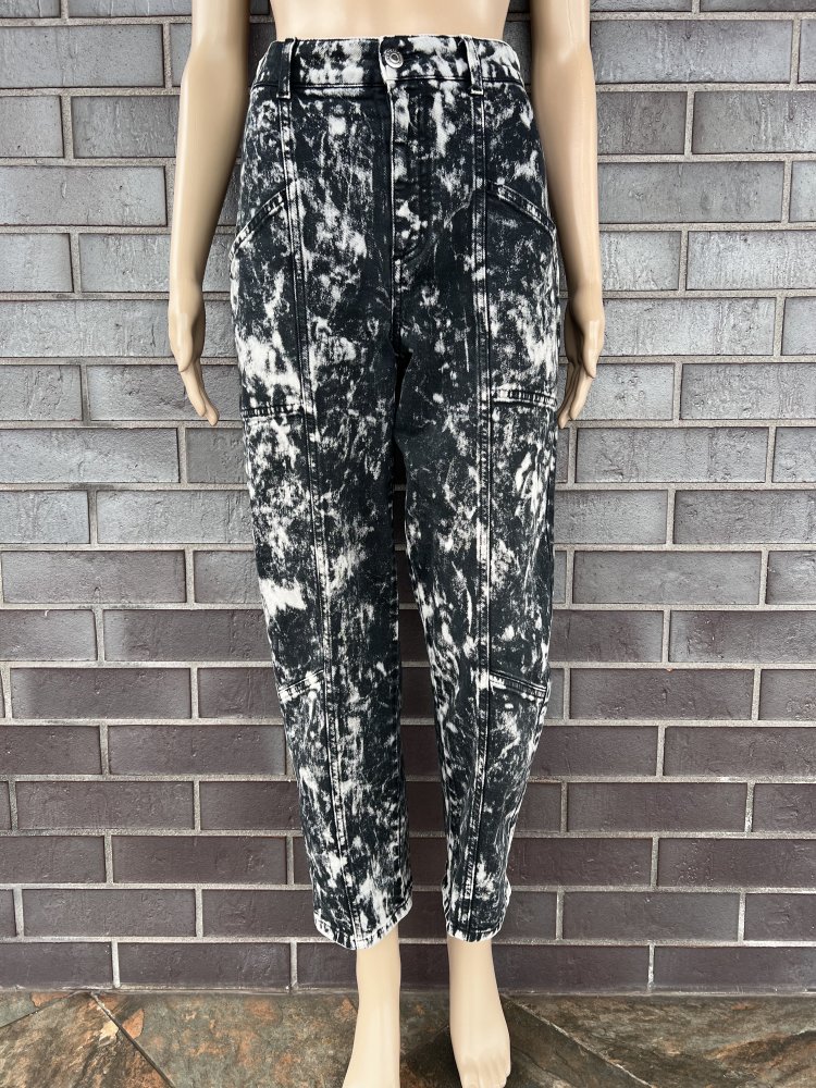 STELLA MCCARTNEY Galaxy printed high-rise cropped jeans