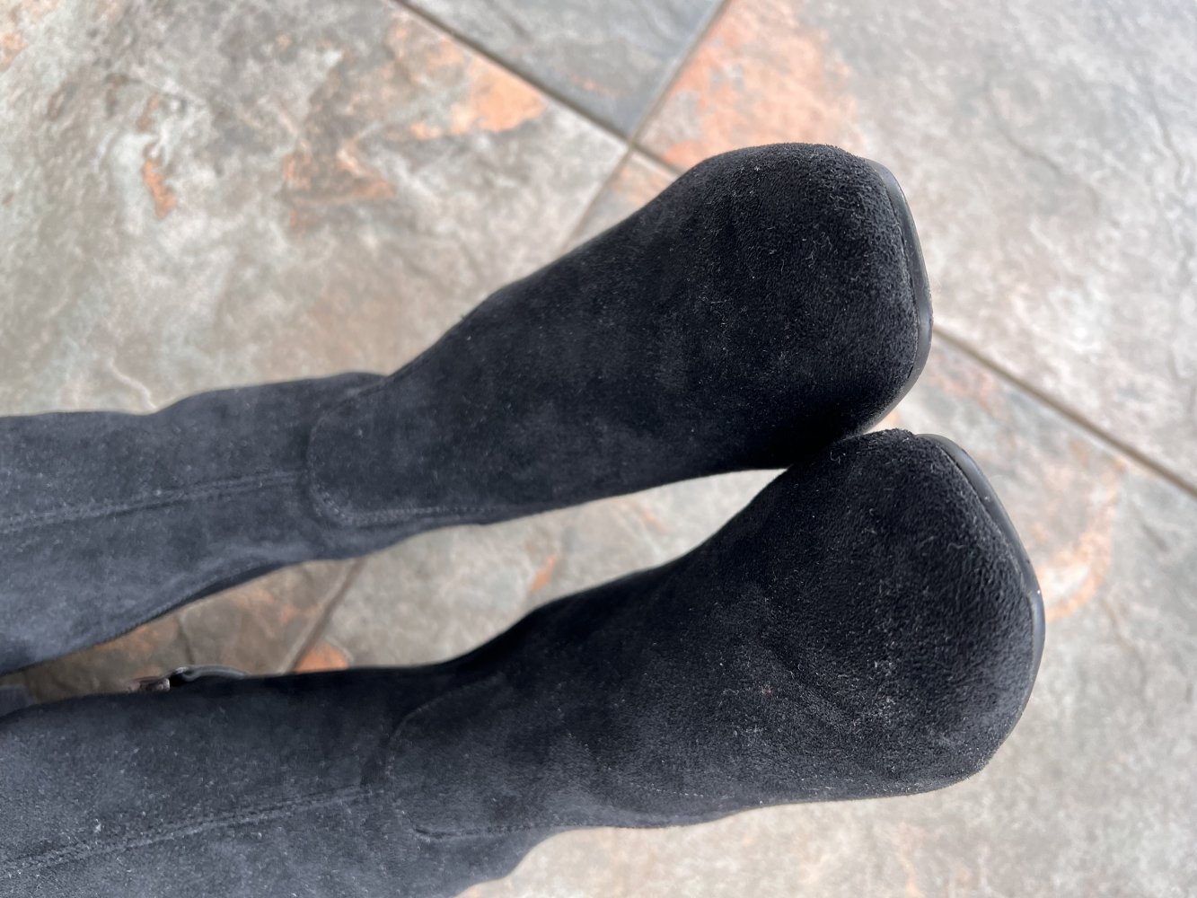 Over-the-knee leather suede leather boots