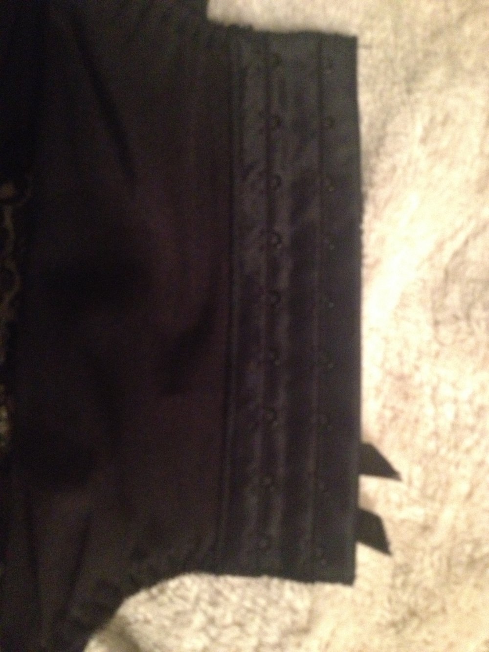 Korsett mit Strapse schwarz Spitze NEU von LR