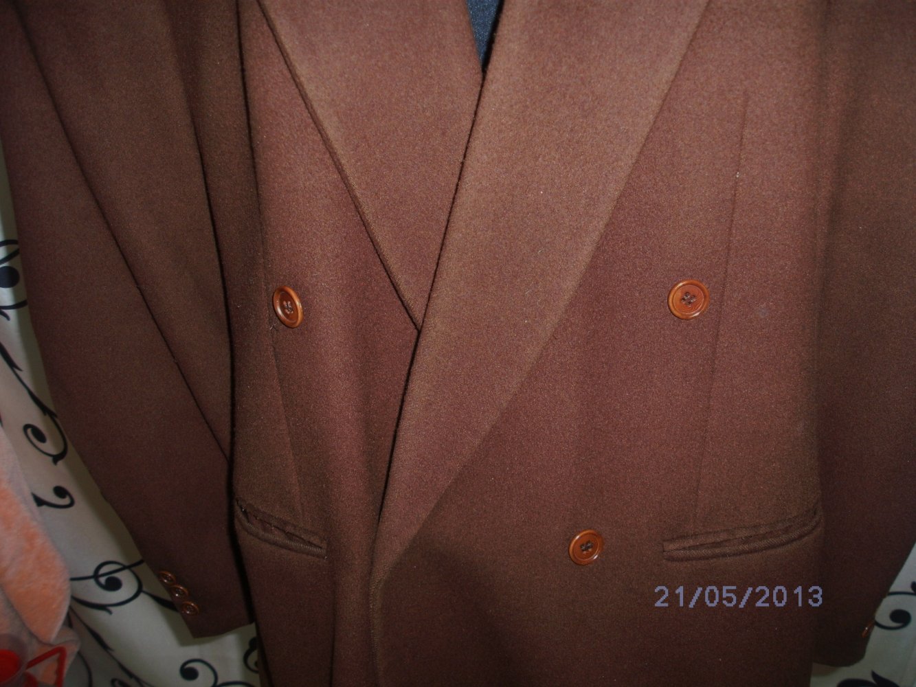 LEBOLE  braunes HERRENSAKKO (Wolle/Kaschmir) ca. Gr.50 