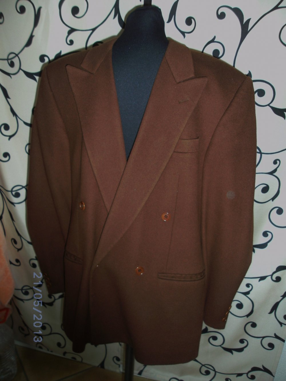 LEBOLE  braunes HERRENSAKKO (Wolle/Kaschmir) ca. Gr.50 