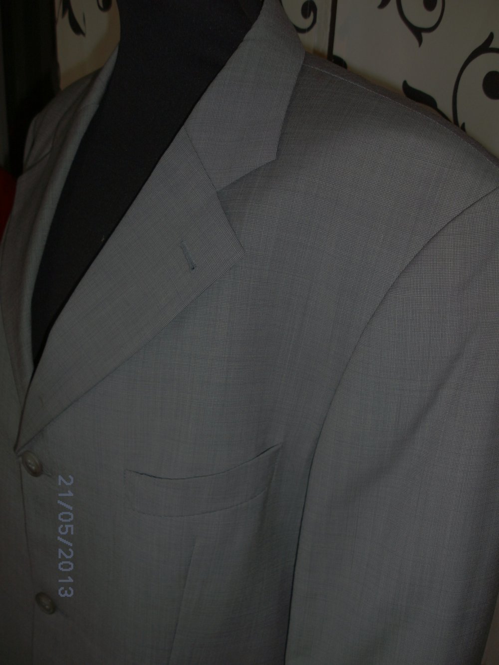 YVES GERRARD hellgraues HERRENSAKKO Gr.50 NEUWERTIG 