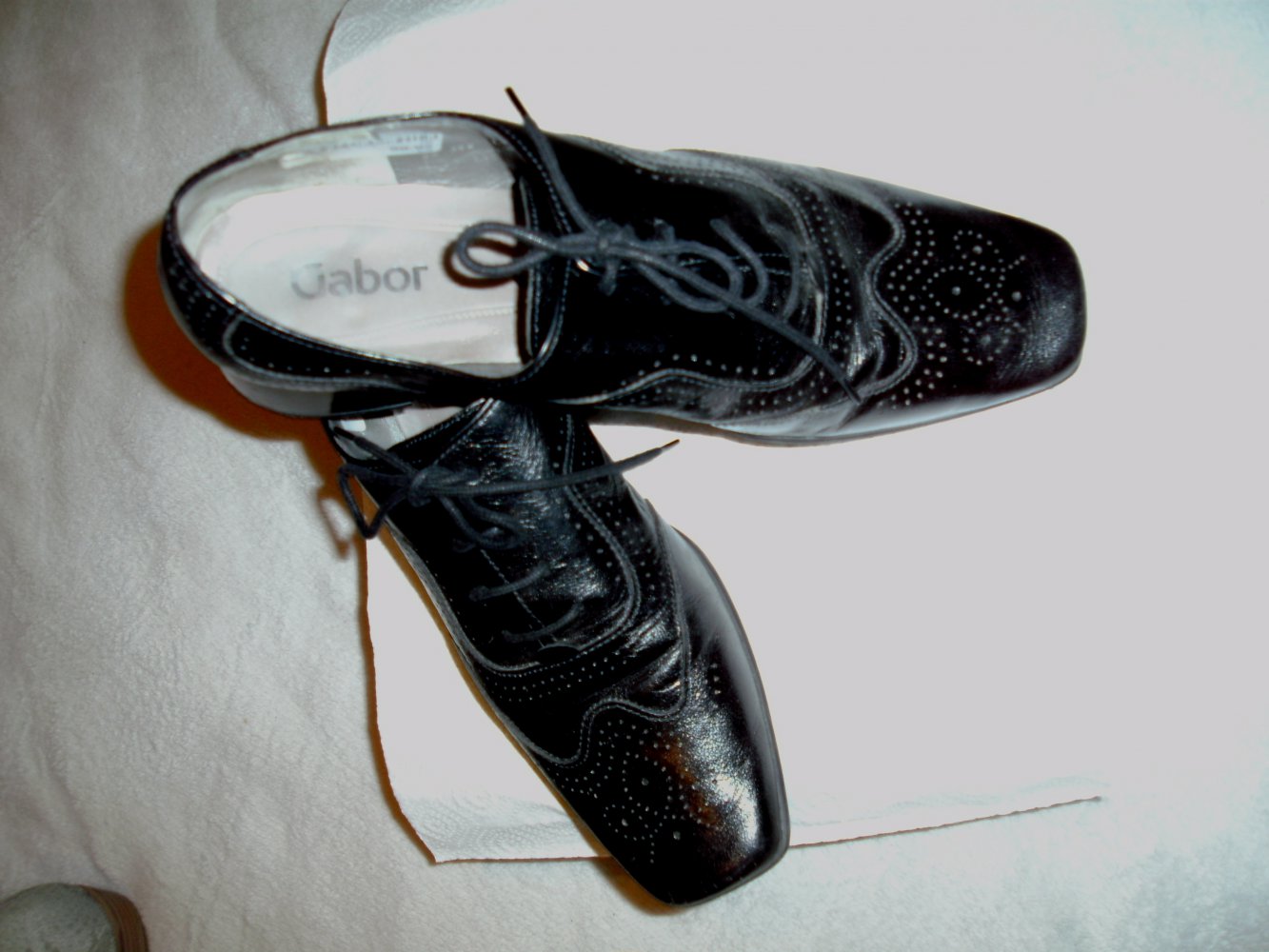 Gabor Schnürschuhe-Business Gr. 39 Budapester Stil