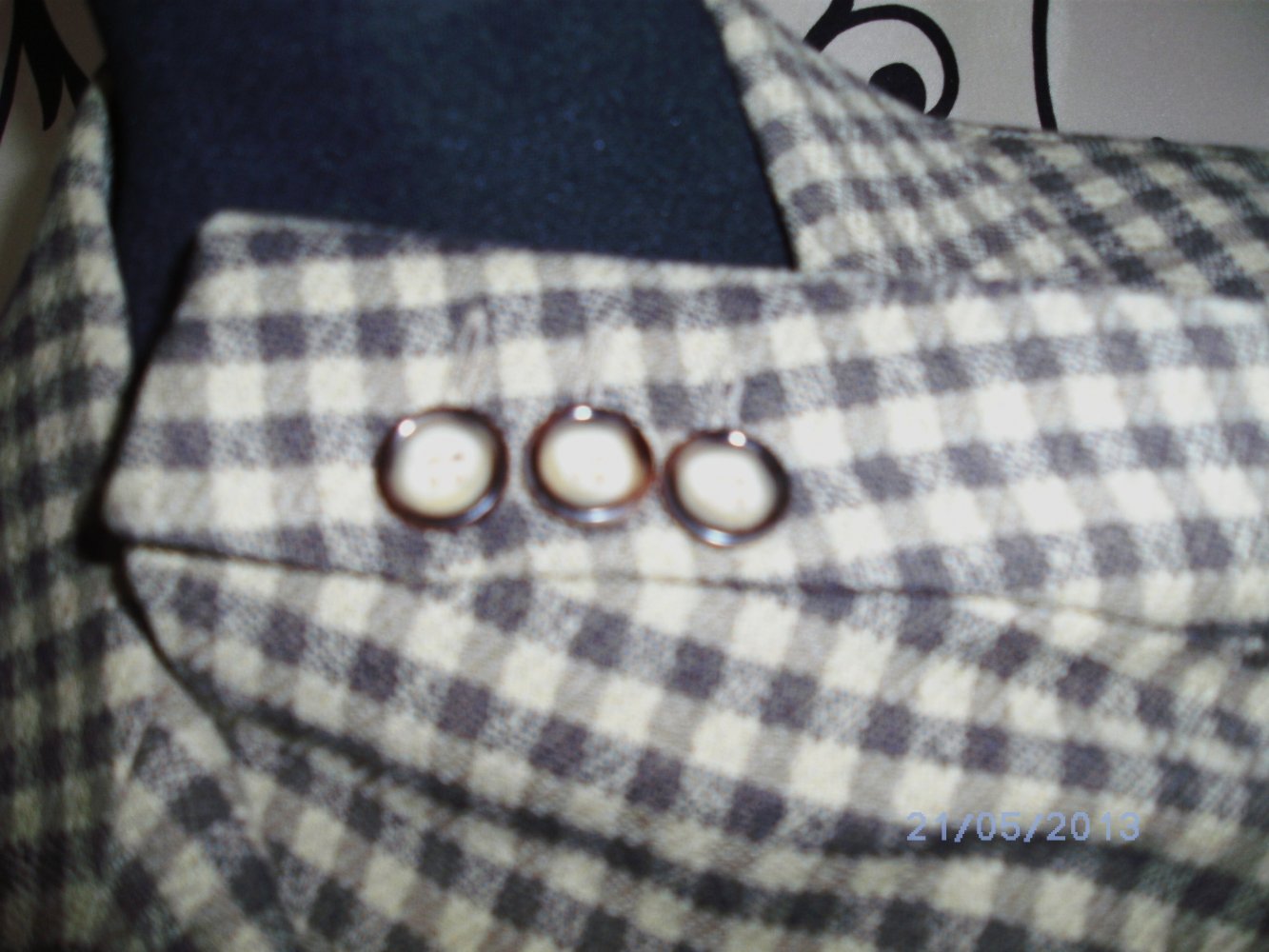 Ital.Mode HERRENSAKKO karriert beige-braun Gr.50 NEUWERTIG