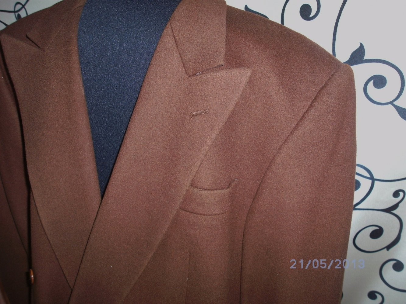 LEBOLE  braunes HERRENSAKKO (Wolle/Kaschmir) ca. Gr.50 