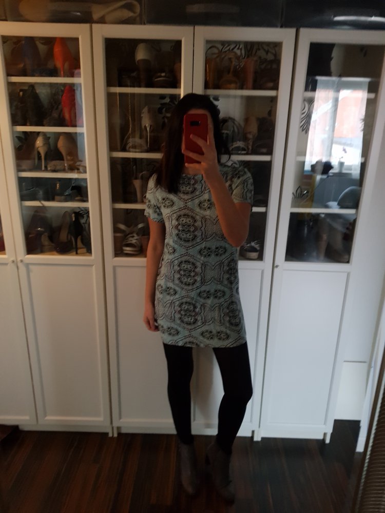 Blau / türkises legeres Kleid