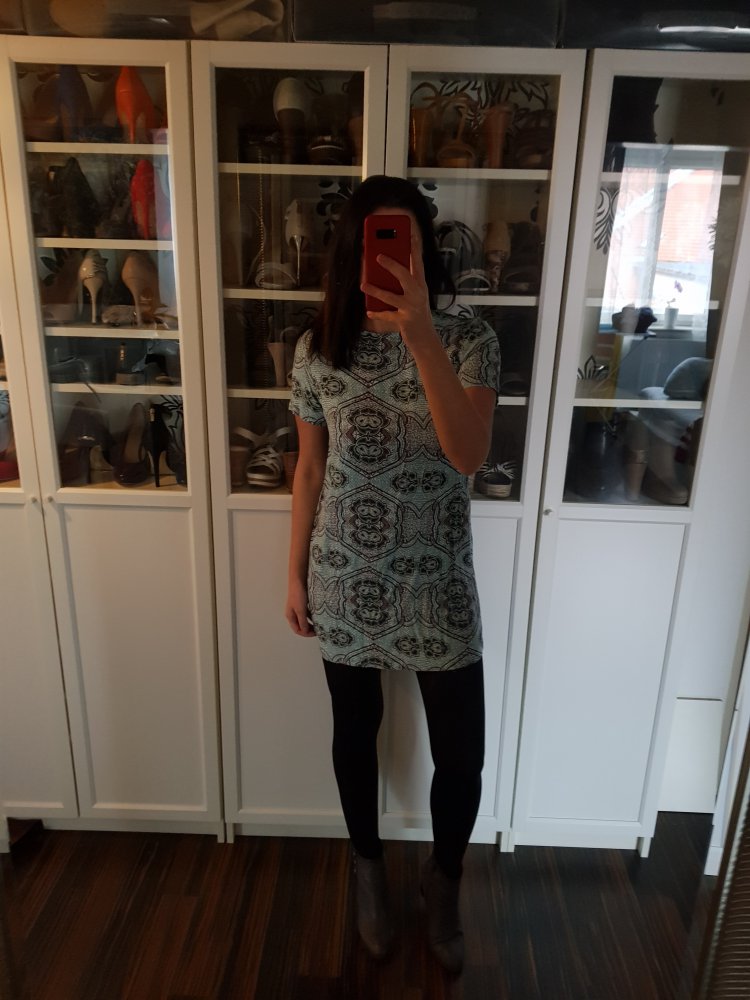 Blau / türkises legeres Kleid