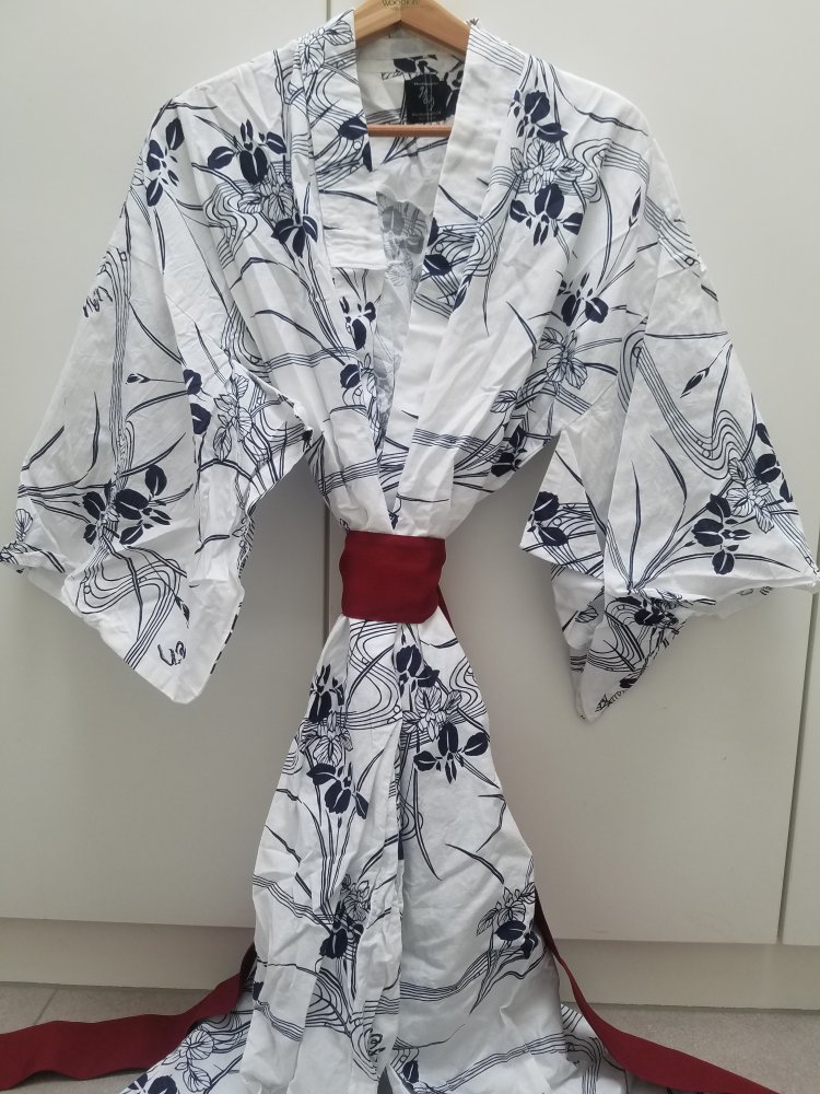 ( Size S ) Yukata Cotton Kimono – Perfekt fuer den Sommer :)!