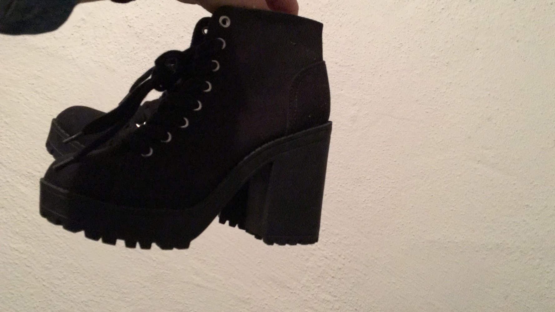 H&M Stiefeletten Plateau Blockabsatz