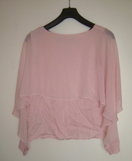 NEU BLUSE ZARA VOLANT OBERTEIL LANGÄRMLIG CHIFFON XS/34