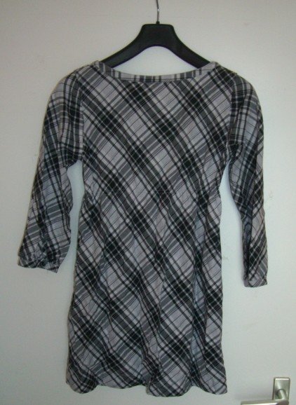 NEU HEMD BLUSE KLEID LOCKER KARRIERT HOLZFÄLLER XS/34 UNGETRAGEN