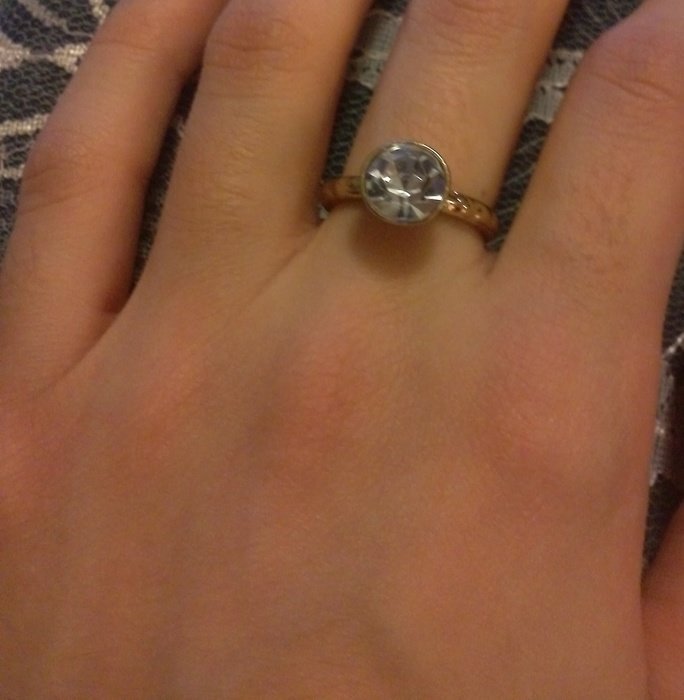 NEU 5St. RINGE SET 17 mm MIX PERLEN GOLD UNGETRAGEN