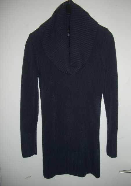 NEU ROLLKRAGEN KLEID PULLI STRICK WEITER KRAGEN KUSCHELIG LANGÄRMLIG 36/S UNGETRAGEN