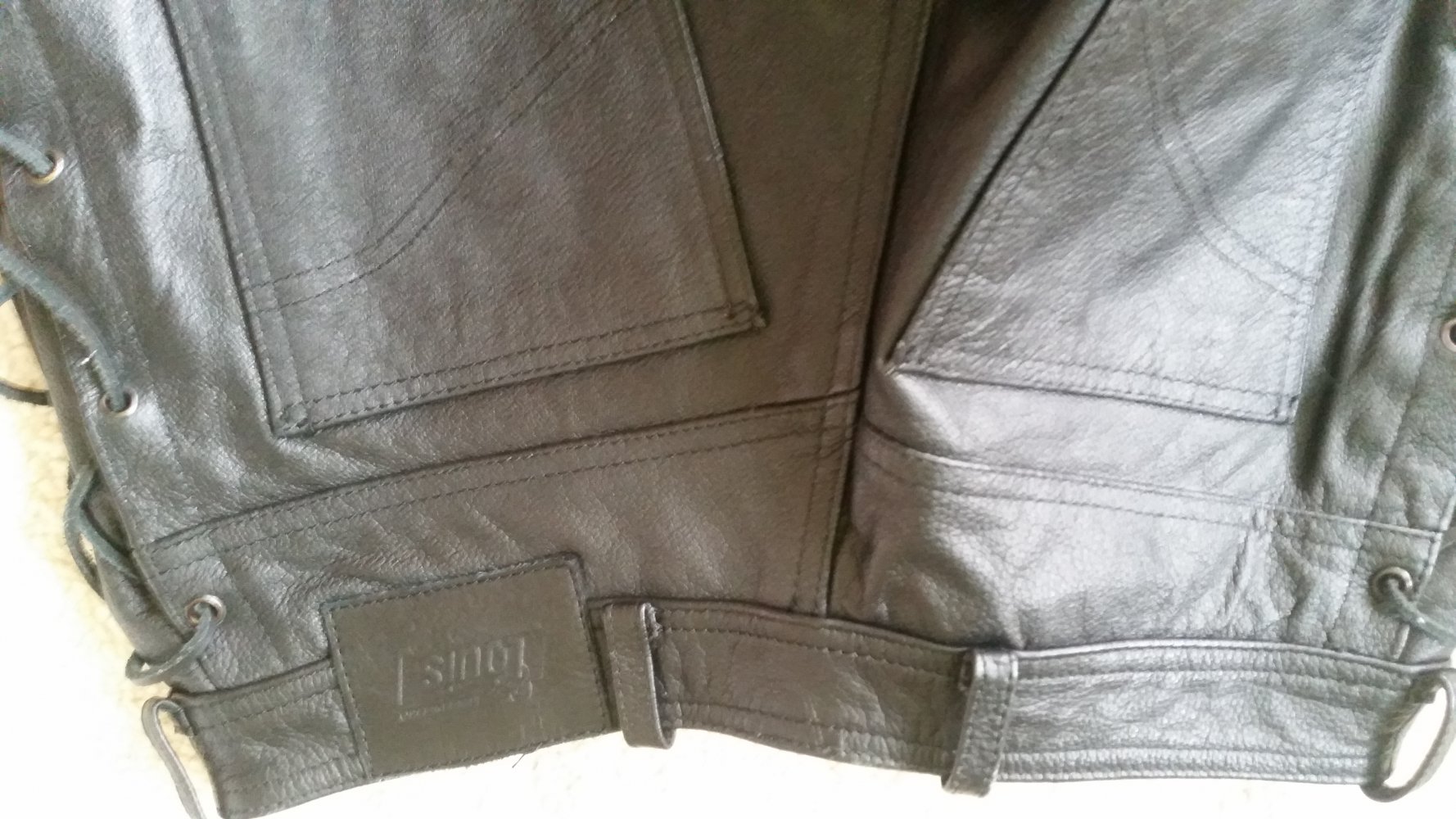  Highway 1 Schnür-Lederjeans