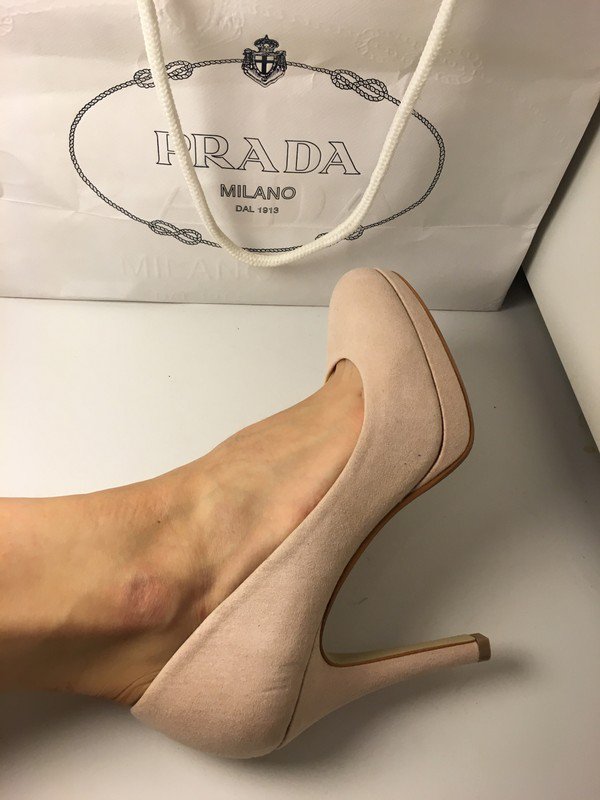 Neue pumps stilettos high heels Absätze  8cm beige rosa nude - von H&M