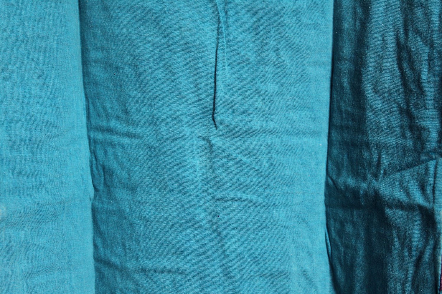 Top / Trägershirt Sommermotiv Türkis/Hellblau mit Stickerein S/M