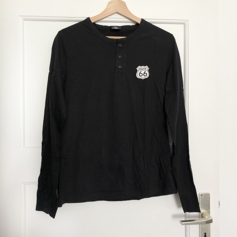 Schlichter langarm Pullover mit Knöpfen  