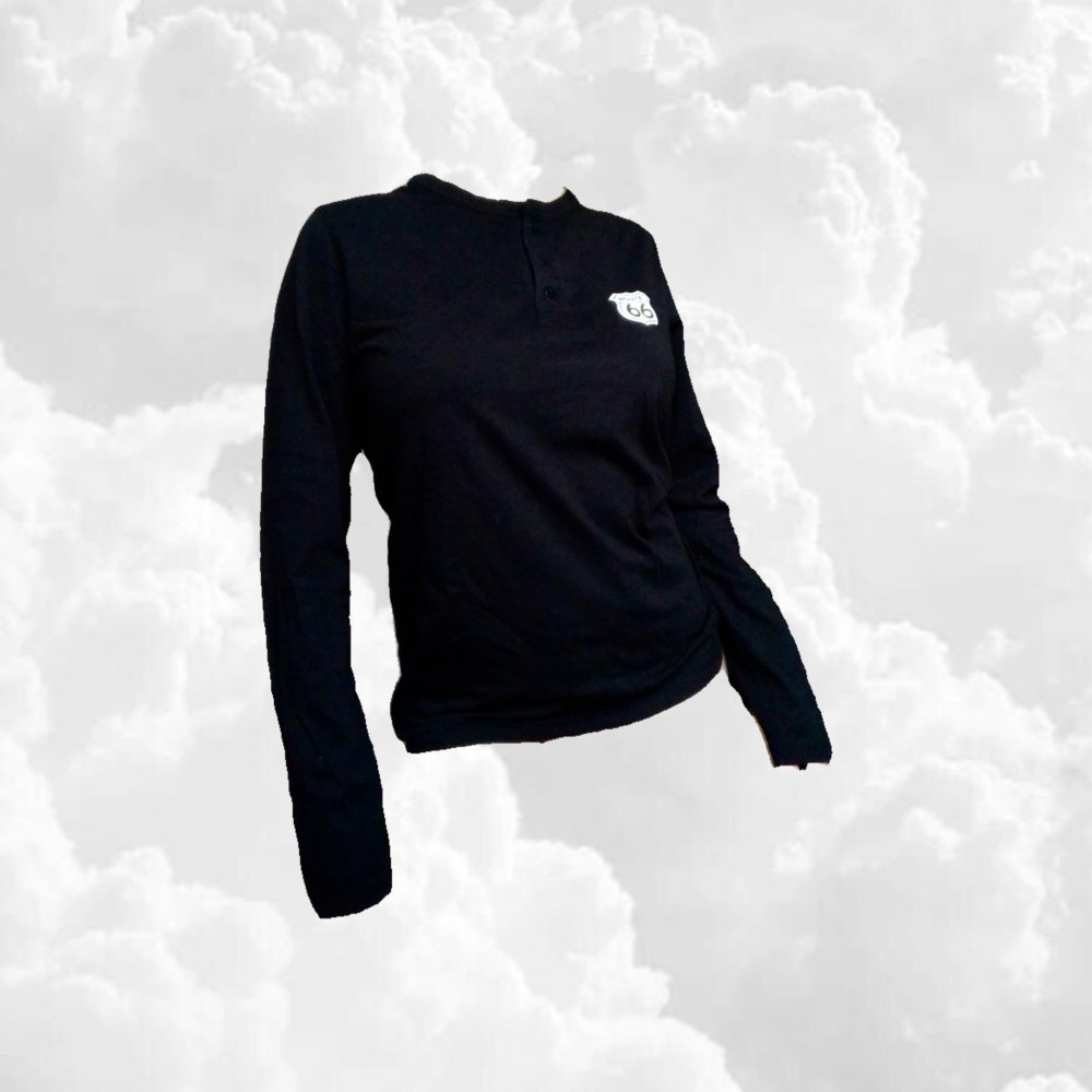 Schlichter langarm Pullover mit Knöpfen  