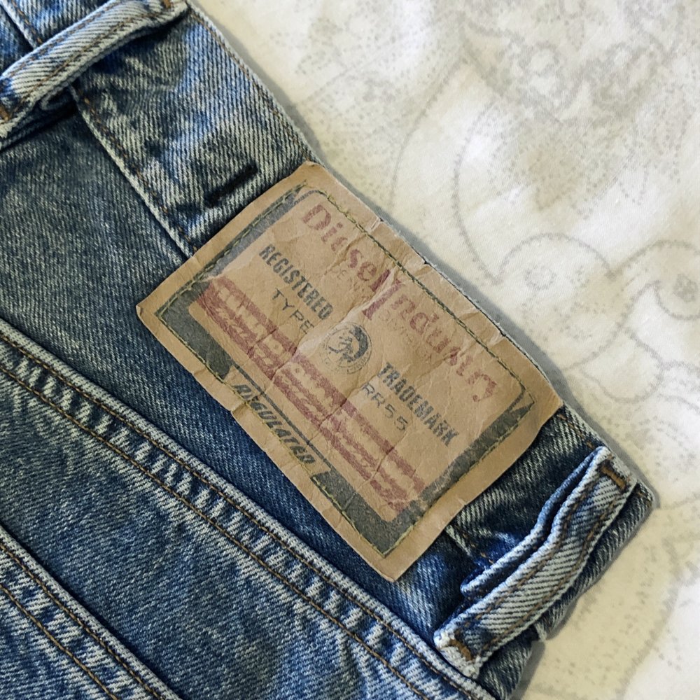 Original vintage Diesel highwaist Jeans mit geradem Bein