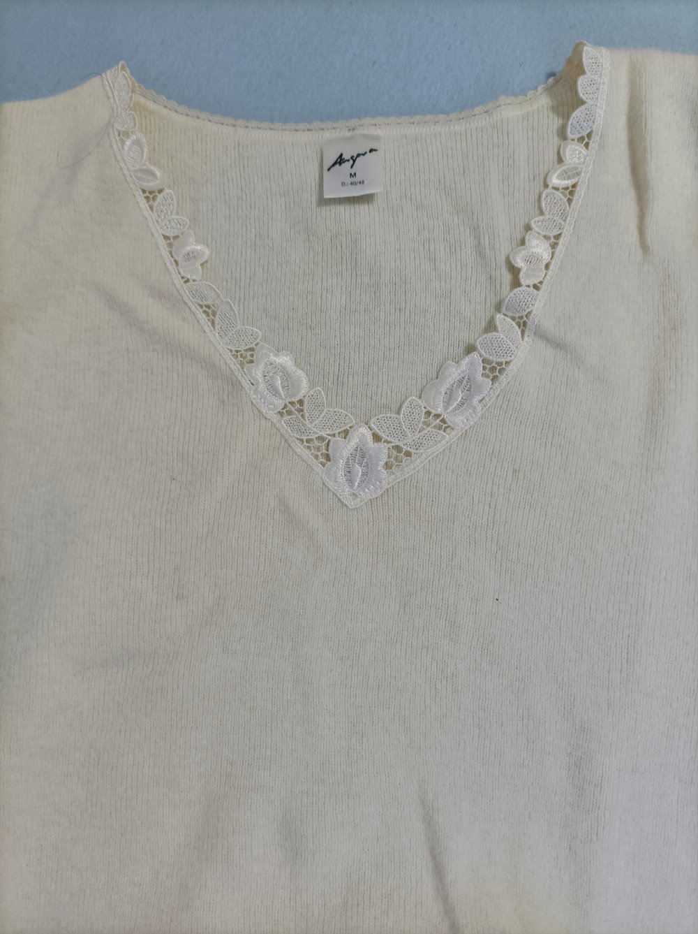 Angora Unterhemd Gr. M 40
