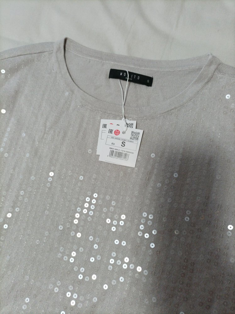 Pullover Shirt von Mohito Gr. S / 36 Pailletten
