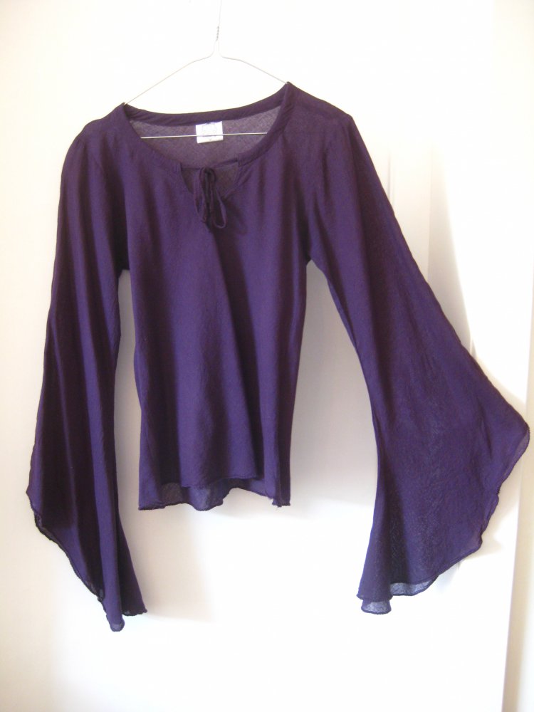  Shirt mit Trompetenärmeln