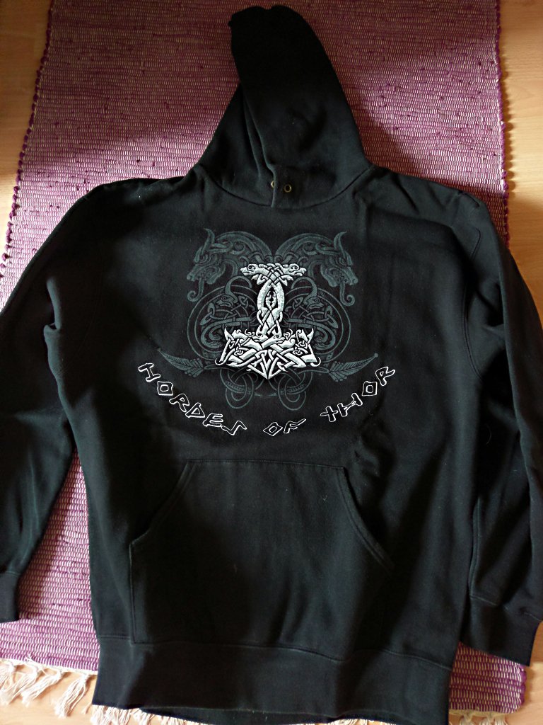 Wikinger Vikings Hoodie Kapuzensweater L dunkelbraun