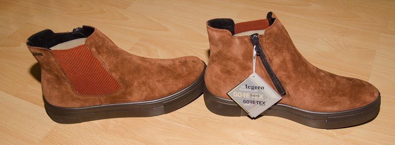 Legero Leder-Boots in hellbraun Gr. 41