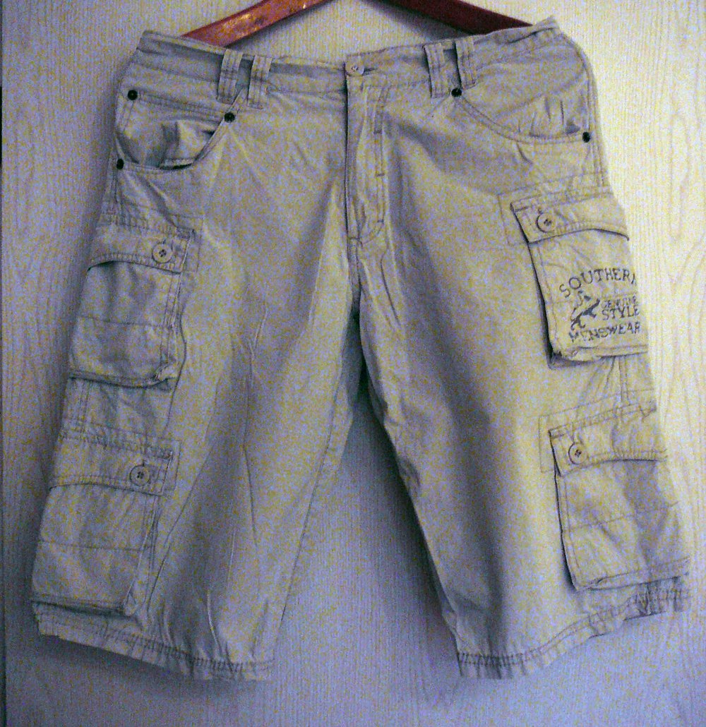 Southern Genuine Style Menswear Short Pant kurze Hose W31 Weiß 100% Baumwolle