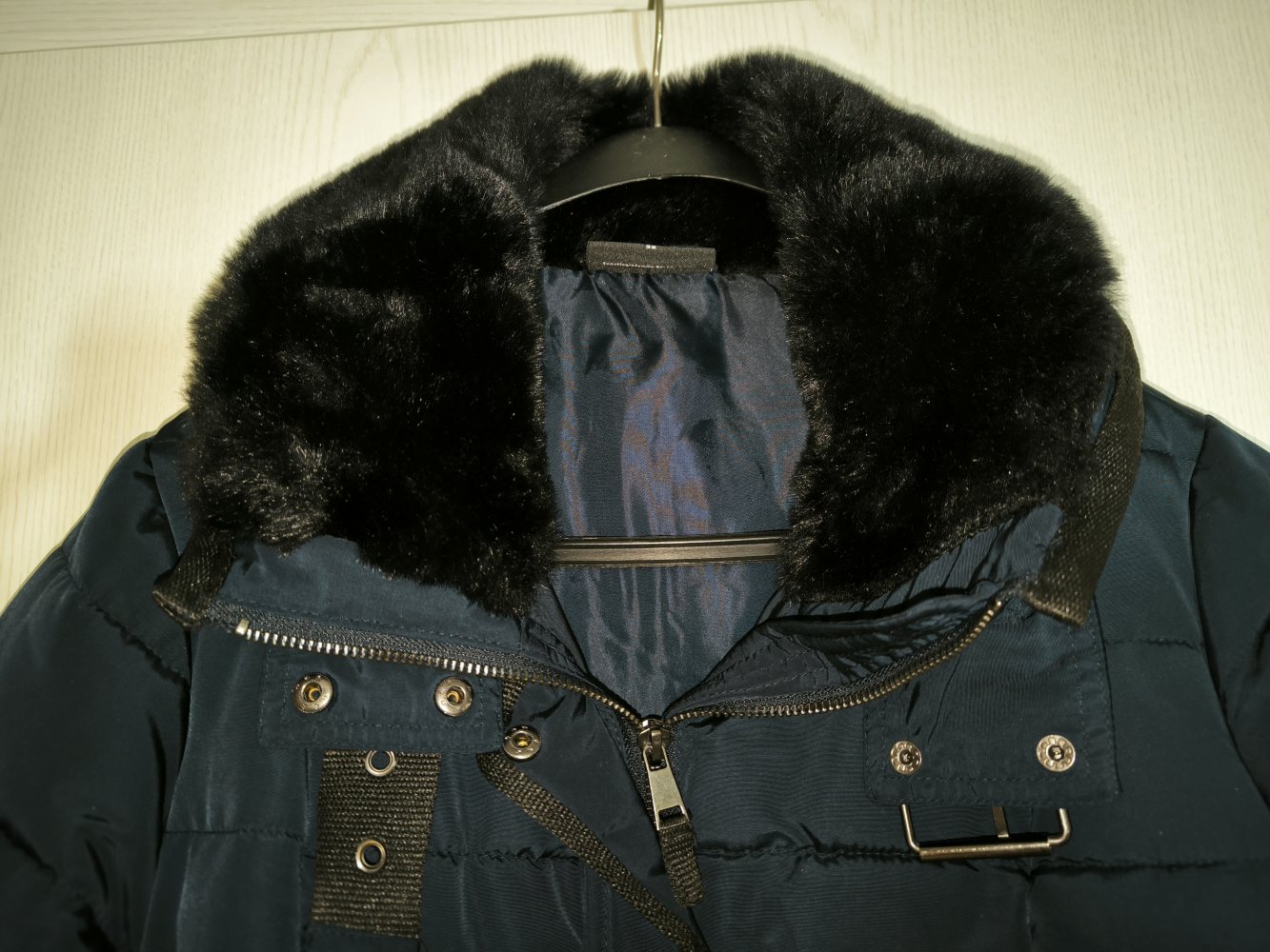 Gina Benotti Damen Trenchcoat Steppmantel Parka Kunstpelzkragen 38 NEU modisch stylisch warm