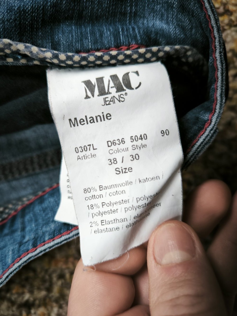 Jeans Danemjeans Hose Damenhose MAC Jeans Melanie since 1973 Gr.38