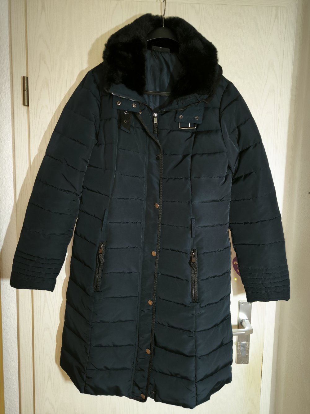 Gina Benotti Damen Trenchcoat Steppmantel Parka Kunstpelzkragen 38 NEU modisch stylisch warm