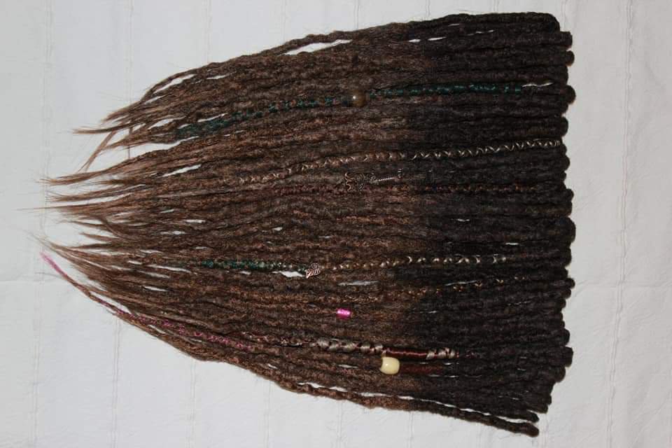 Synthetische dreads, Fake dreads braun