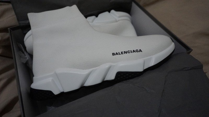 Balenciaga Speed Knit Sneakers in White for Men Lyst