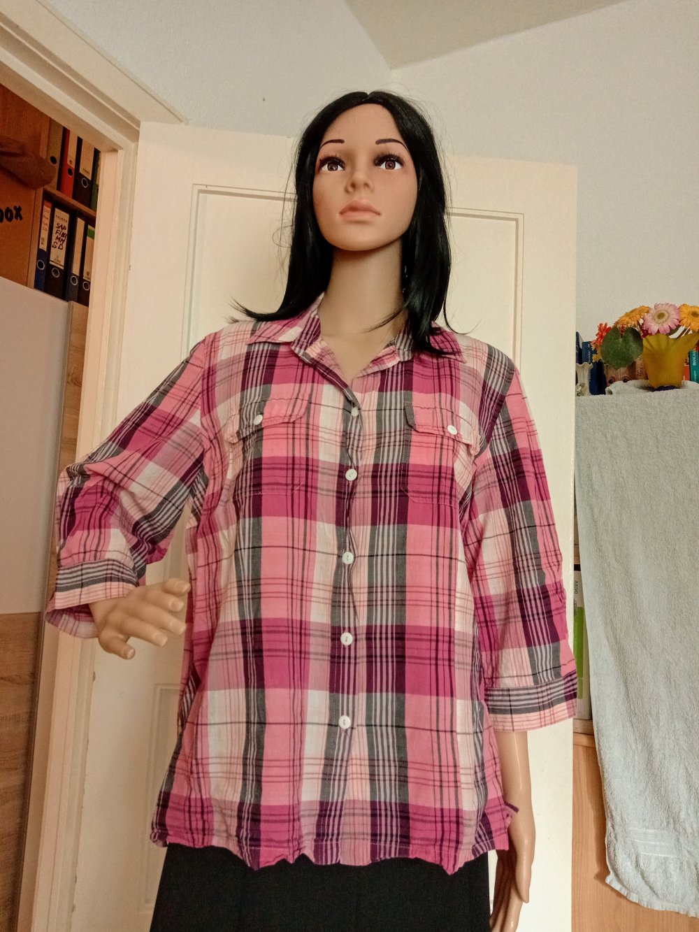 Sehr schöne karierte Bluse von Collection L