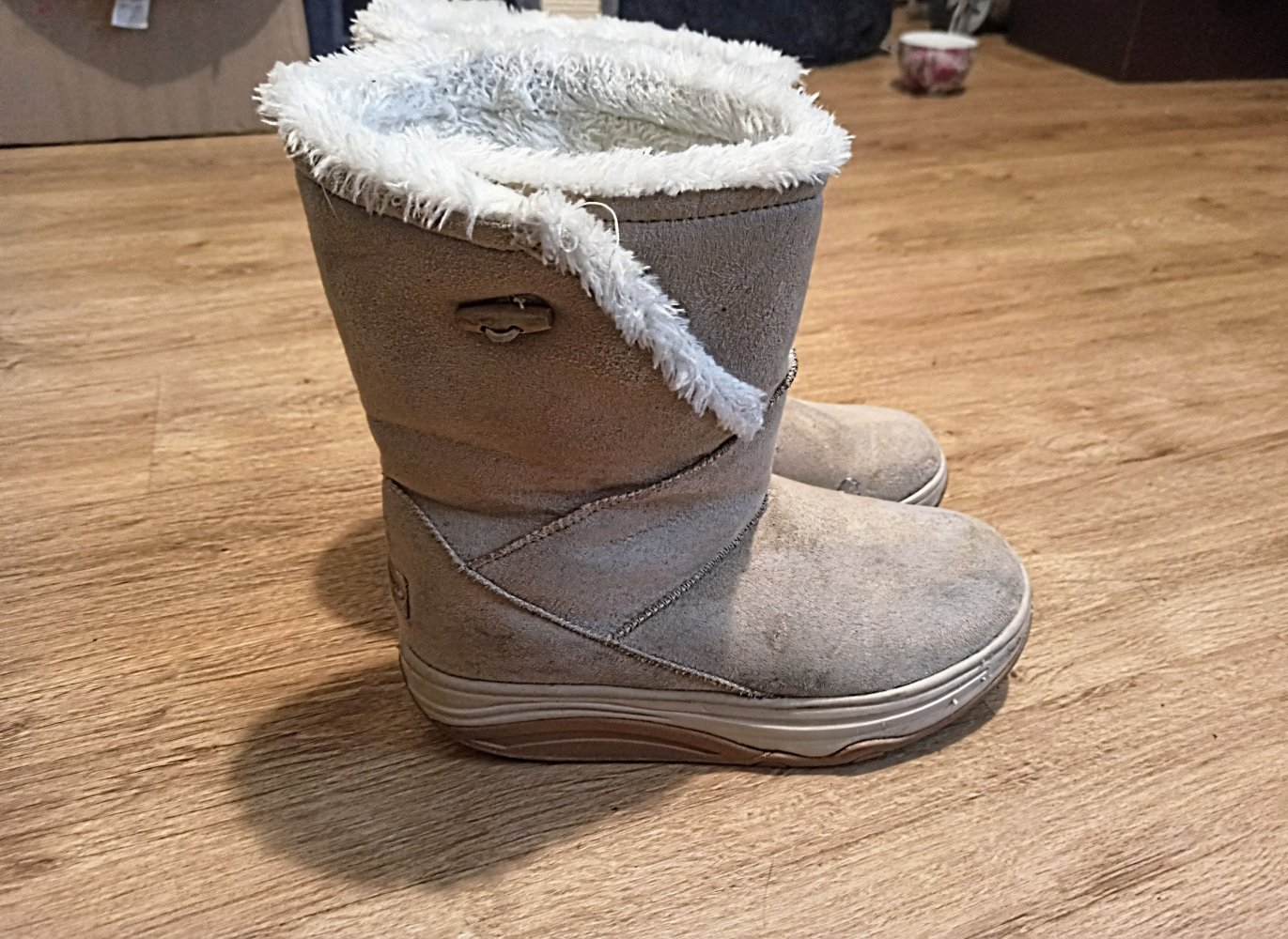 Tolle Stiefel in cremefarbe von walkmaxx