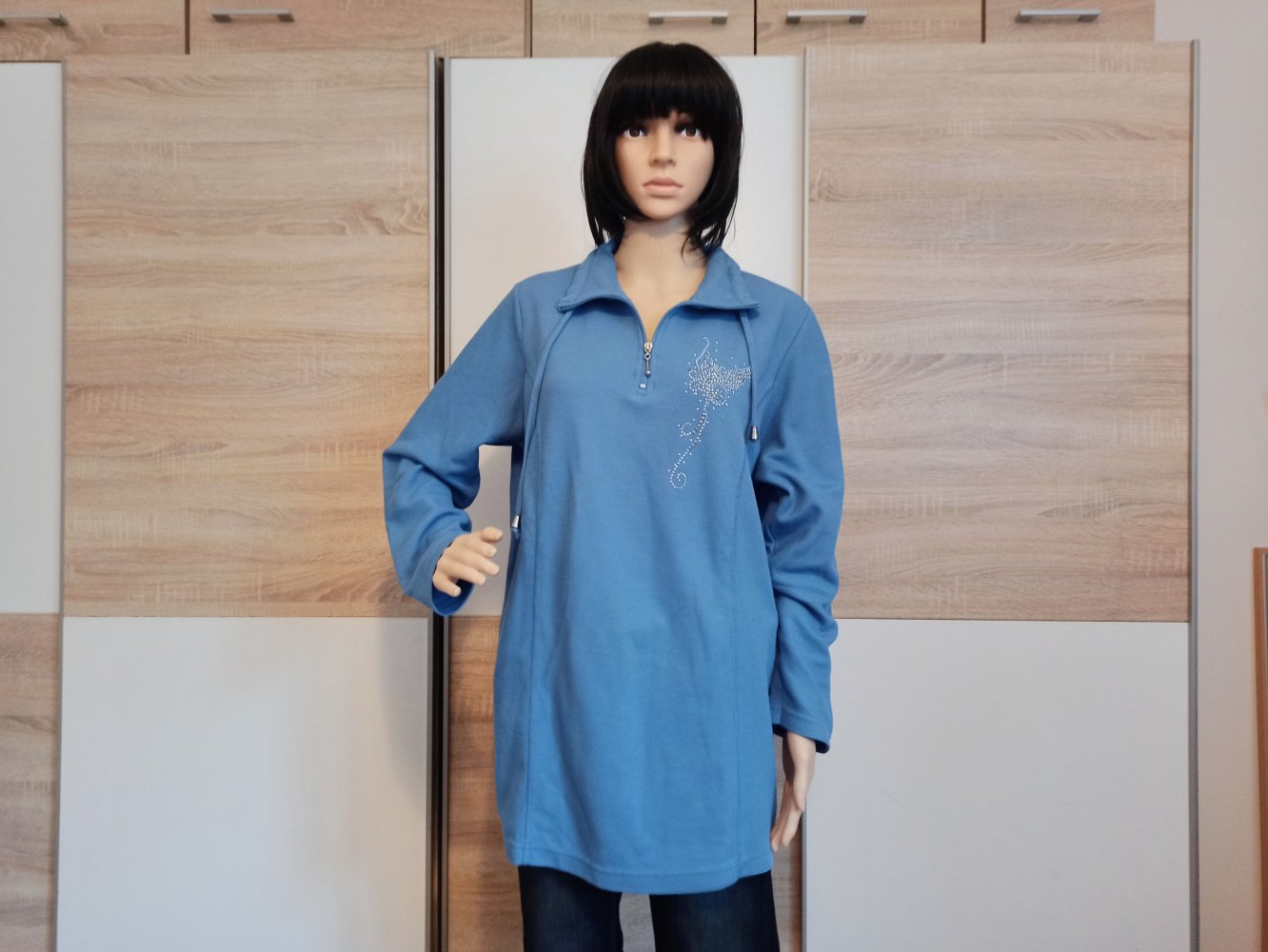 Schöner Hoodie-Pullover in blau von m.collection