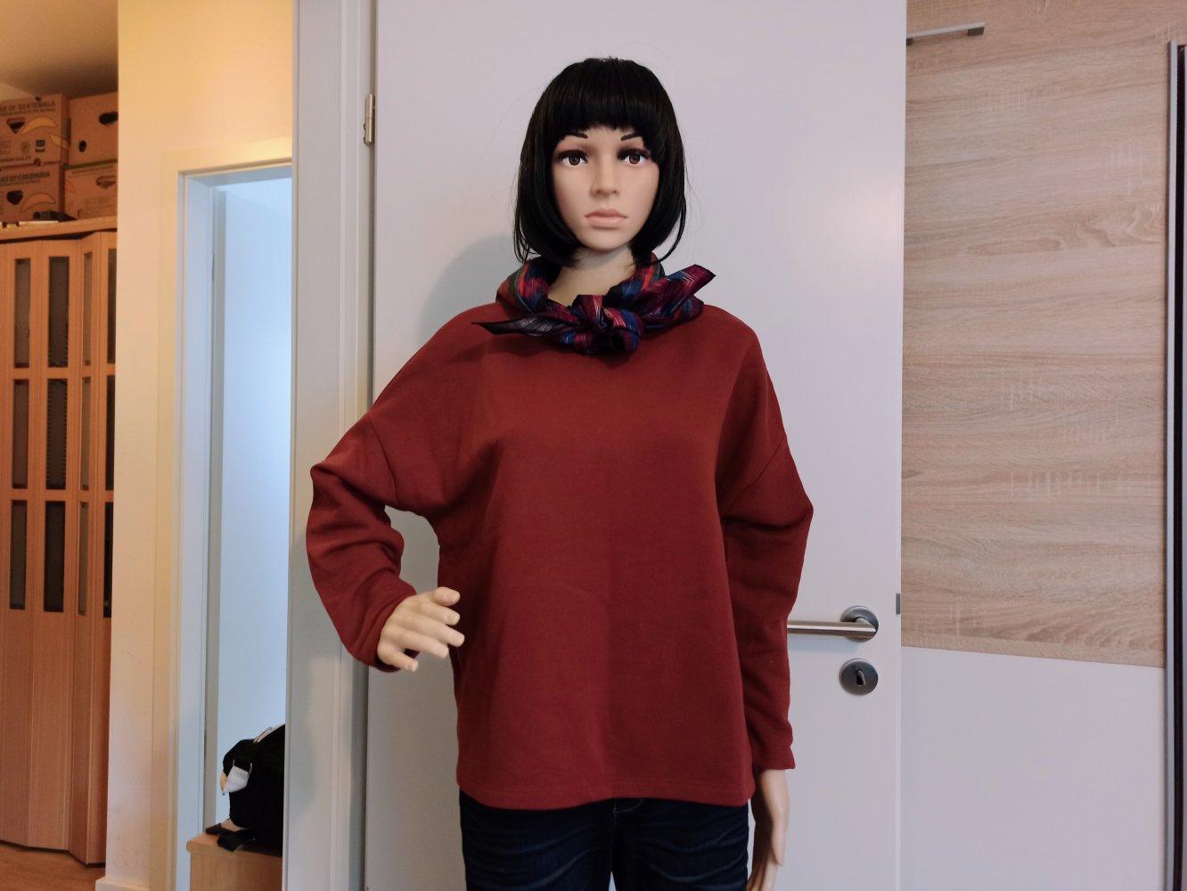 Schöner Sweater von Pull&Bear in koralenrot