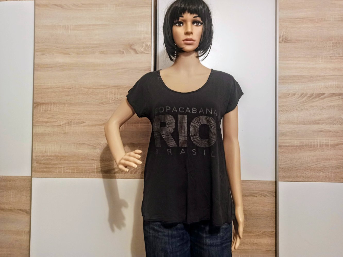 Schönes T-Shirt in schwarz copacabana RIO