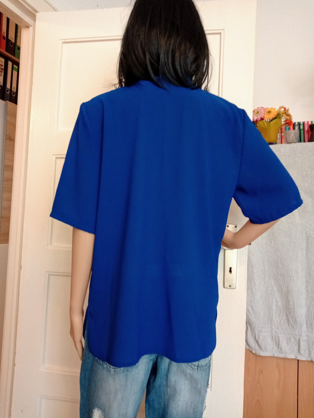 Sehr schöne blaue Bluse von Catherine Collection 