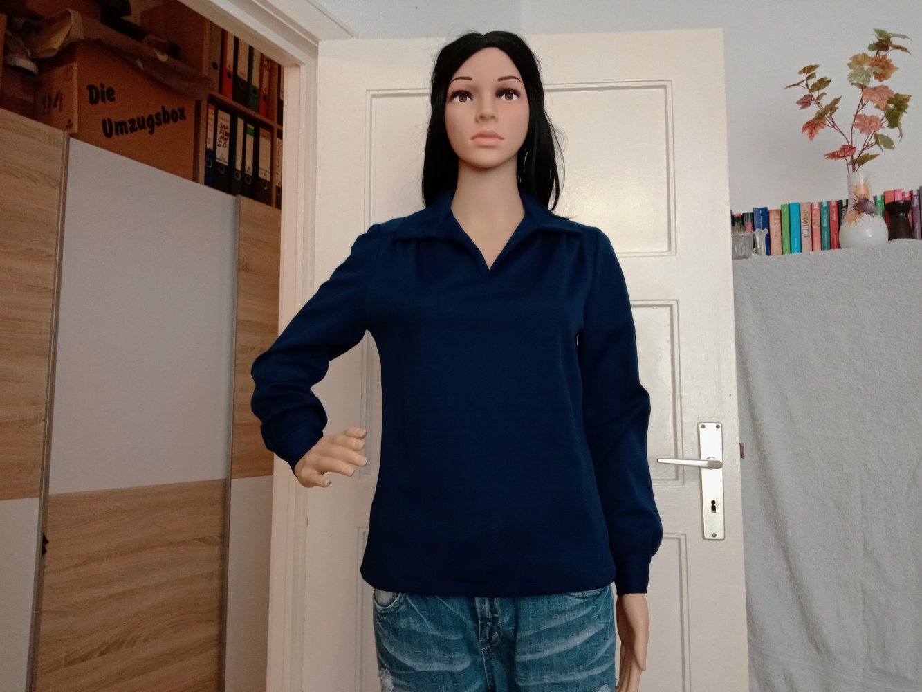 Schöne Bluse in blau von Apama 