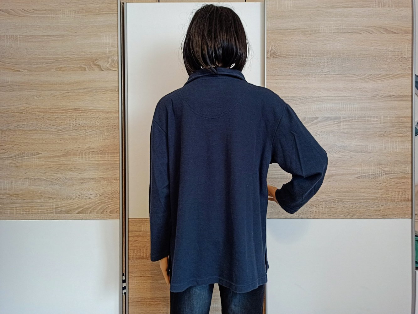 Schöner Hoodie-Pullover in marienblau von Joy