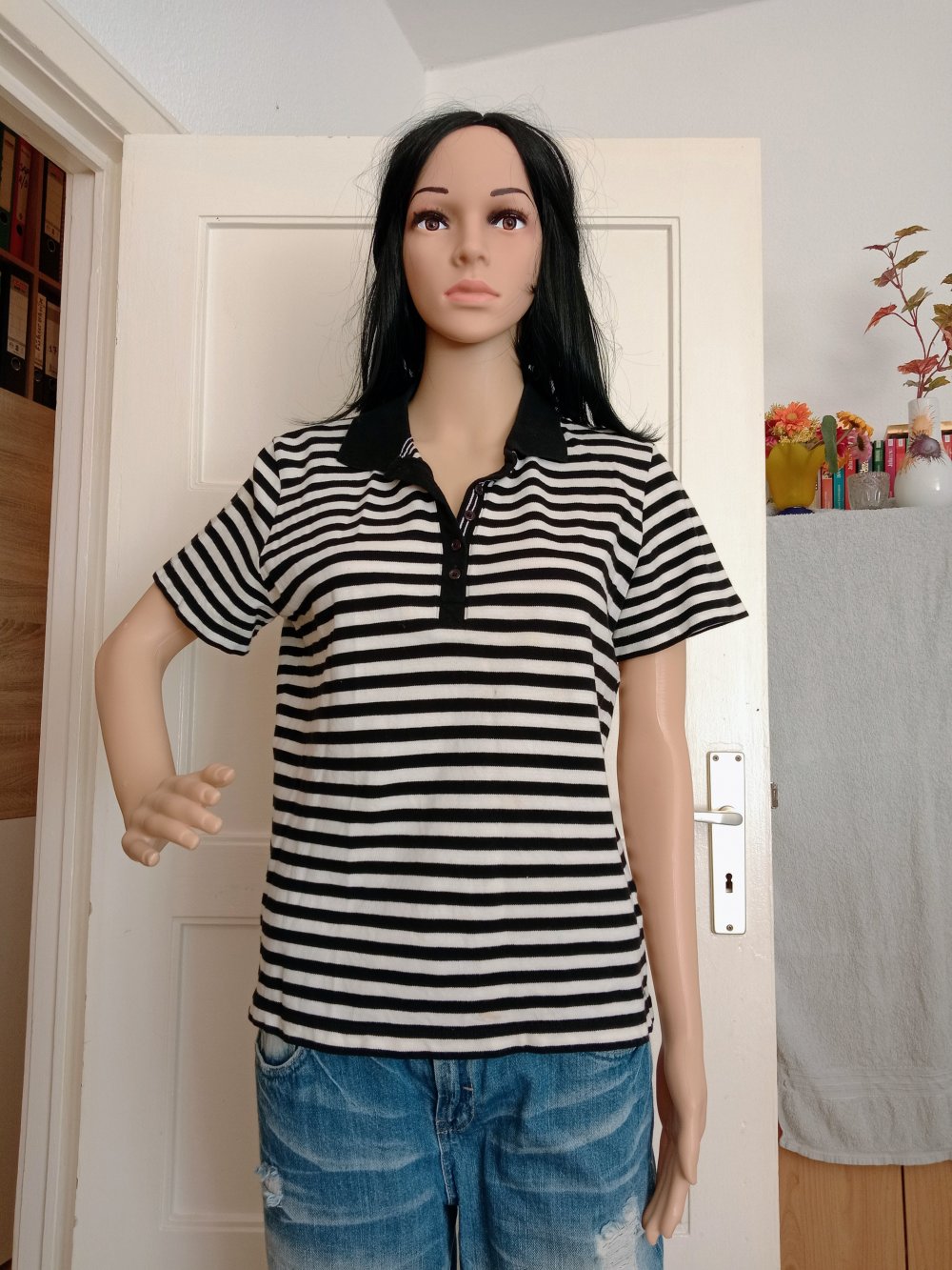 Sehr schöne gestreifte Polo Shirt von Creystone 